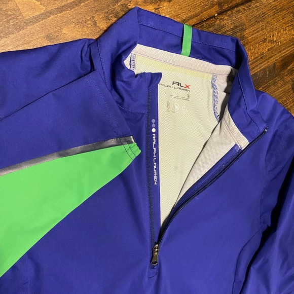 RLX Polo Ralph Lauren Golf Pullover 1/4 Zip Windbreaker Jacket Mens Small Mock - Picture 1 of 11
